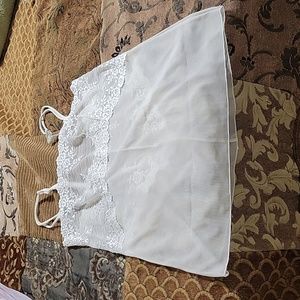 Wacoal Lace White Camisole Size L
